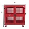 American Hawk Industrial Security Cart 48'' W x 25'' D x 54'' H - Locking Utility Cart With Adjustable Shelf AH1550RED - alternate 3